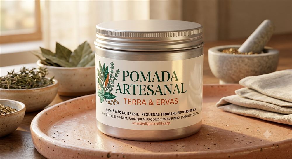 Rótulo para pomada artesanal