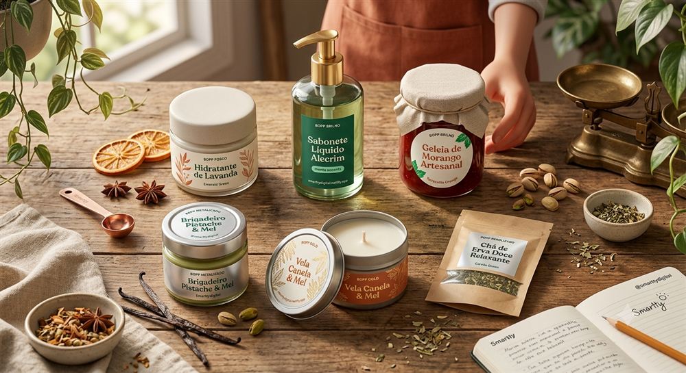 Produtos artesanais com rótulo personalizado Smartty Digital